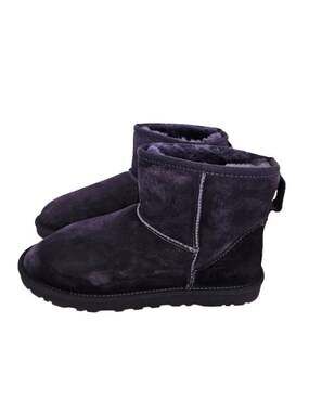 UGG Women's Classic Mini II Boots in Dark Purple Suede Size 8 Shoes